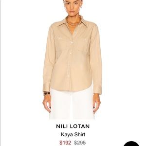 Nili Lotan Kaya Shirt - size S
